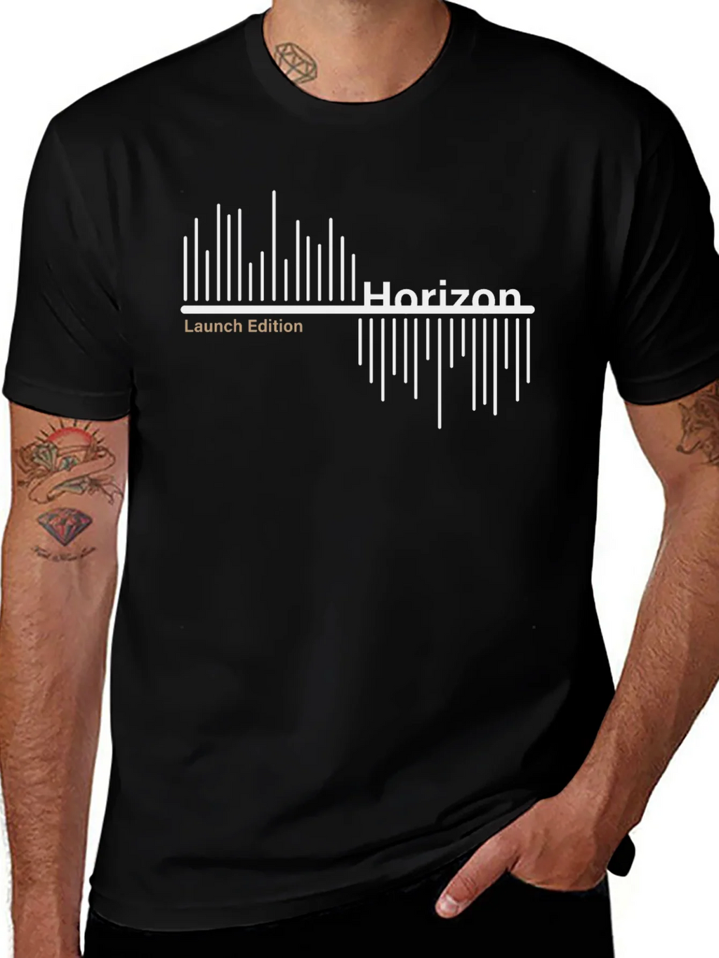 Horizon Launch Edition Black Graphic T-Shirt