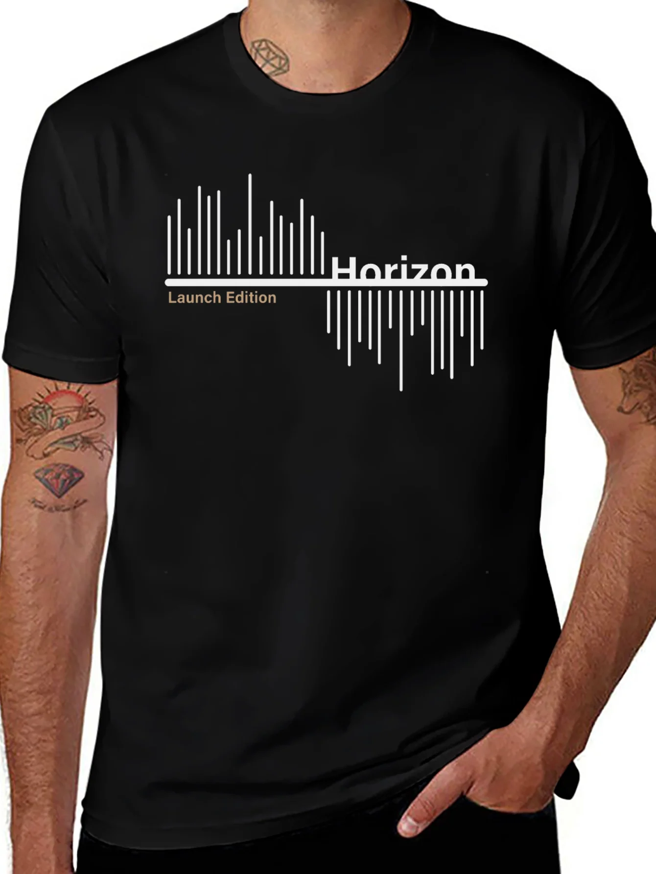 Horizon Launch Edition Black Graphic T-Shirt