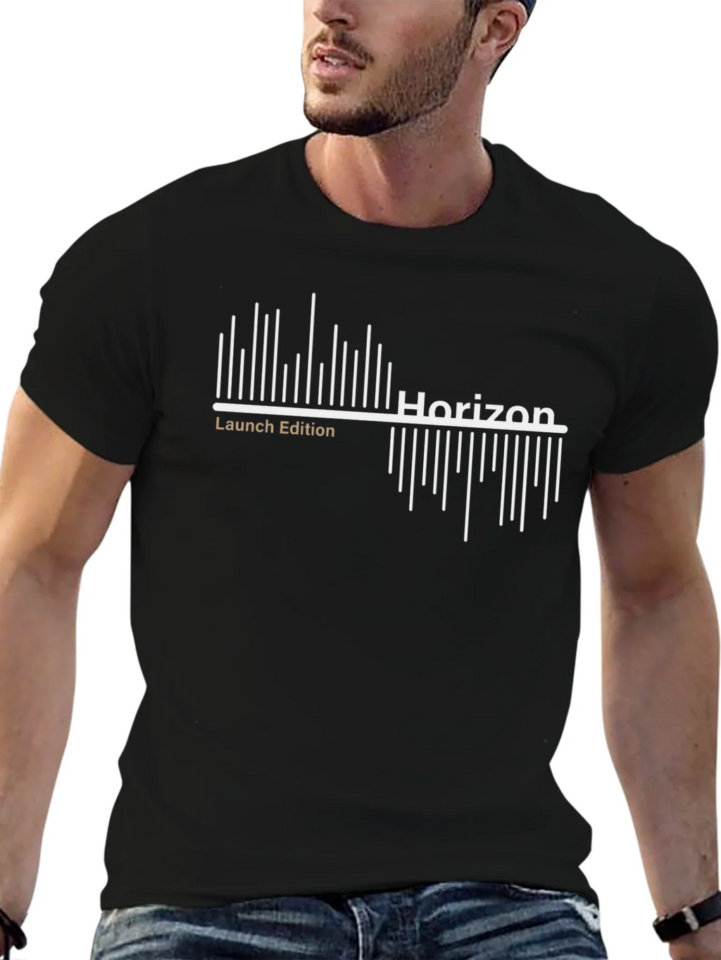 Horizon Launch Edition Black Graphic T-Shirt