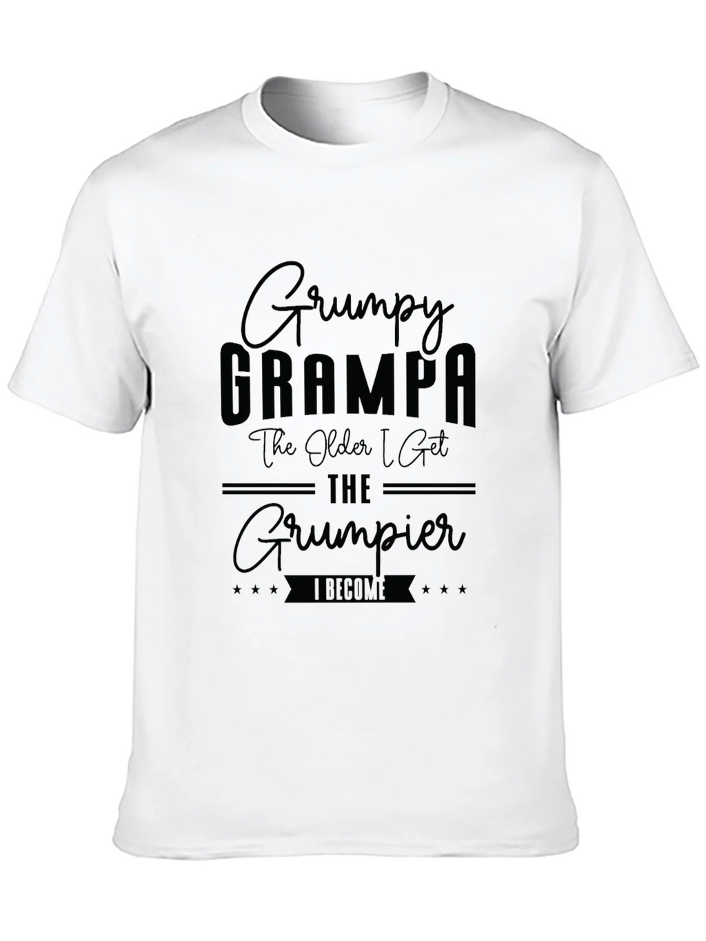 Grumpy Grampa Graphic T-Shirt - Funny Grandpa Tee
