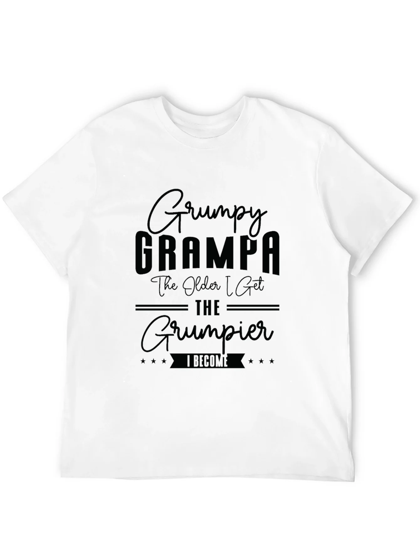 Grumpy Grampa Graphic T-Shirt - Funny Grandpa Tee