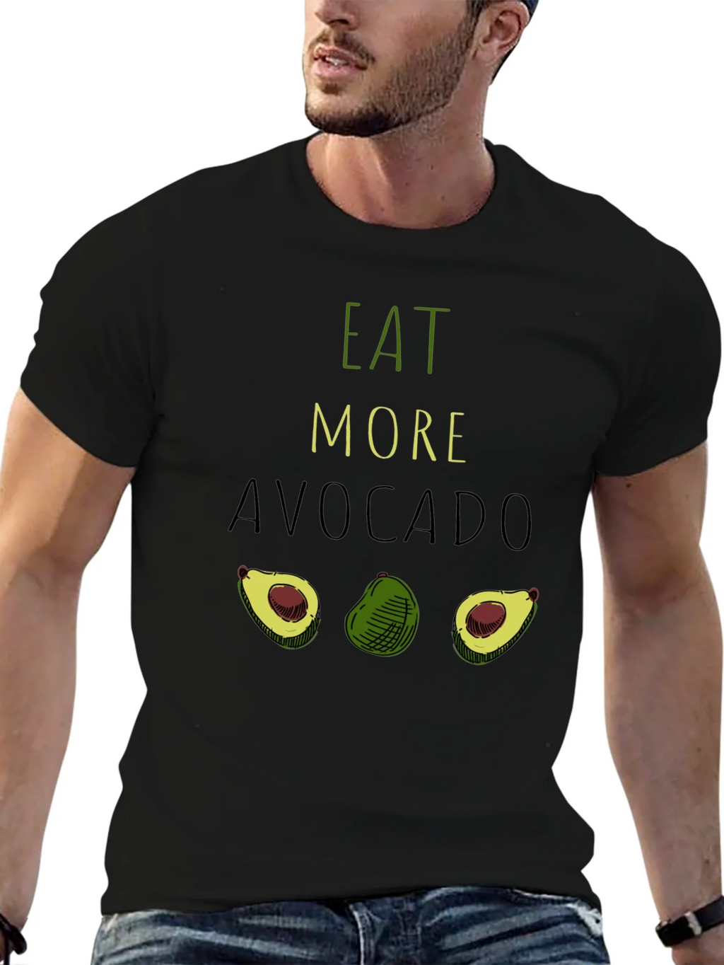 Eat More Avocado T-Shirt - Funny Graphic Tee