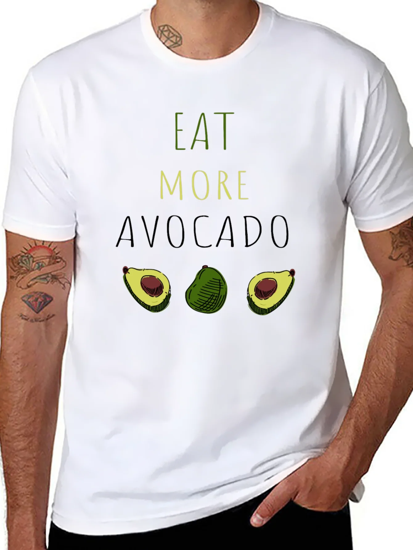 Eat More Avocado T-Shirt - Funny Graphic Tee