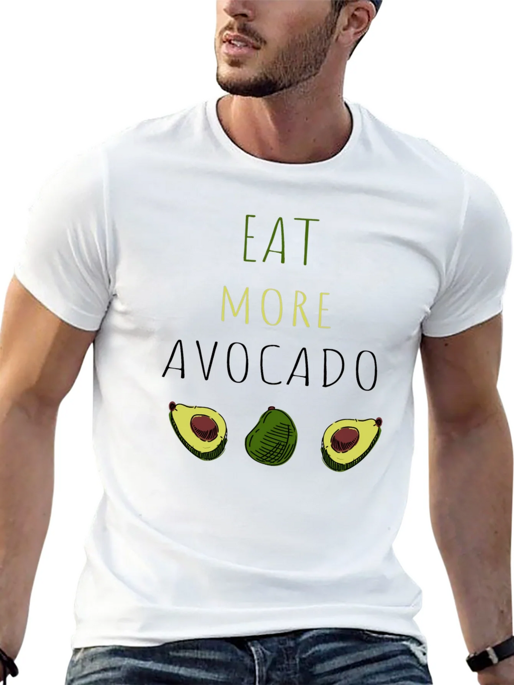 Eat More Avocado T-Shirt - Funny Graphic Tee