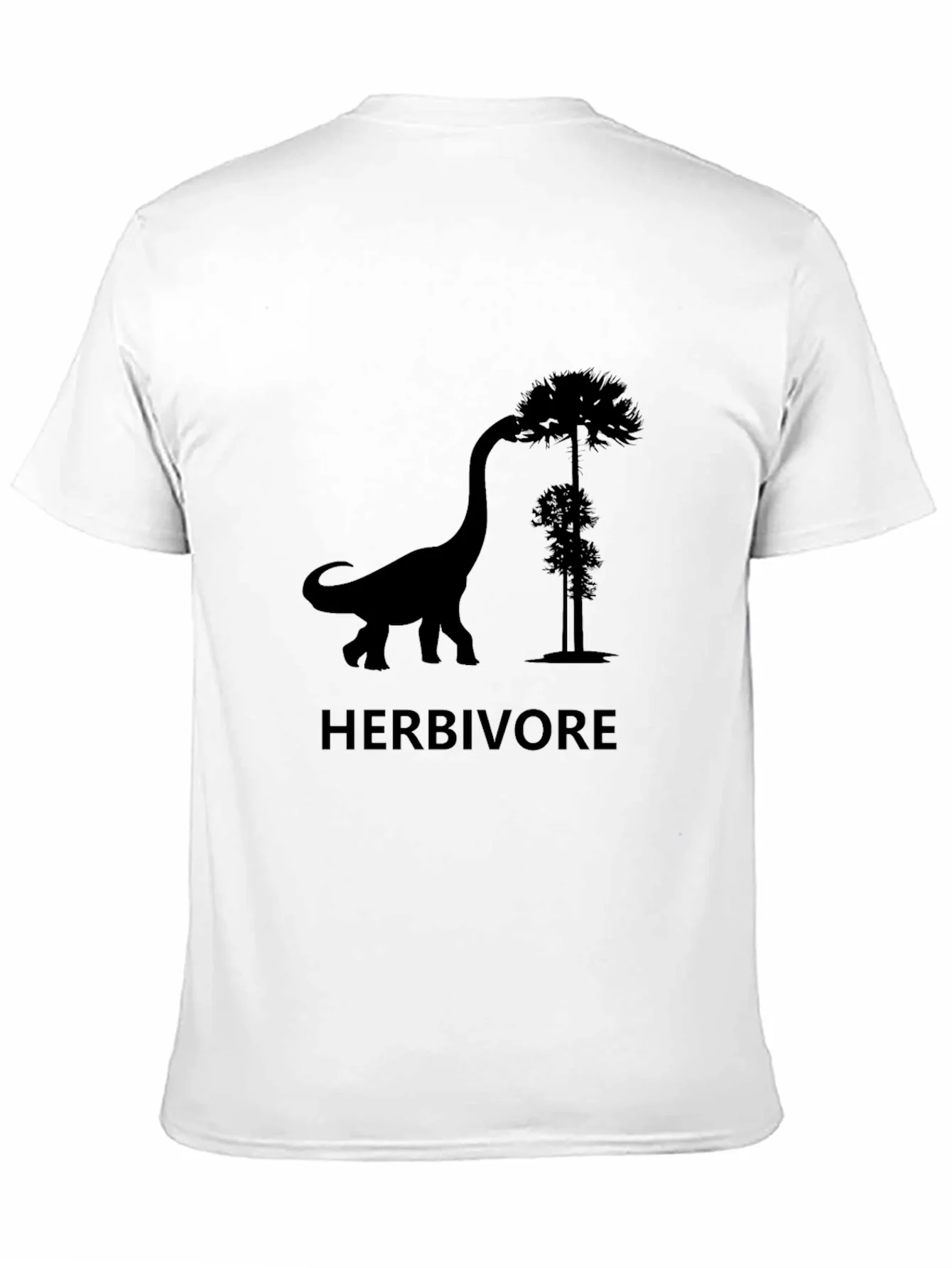 Herbivore Dinosaur T-Shirt - Black Graphic Tee