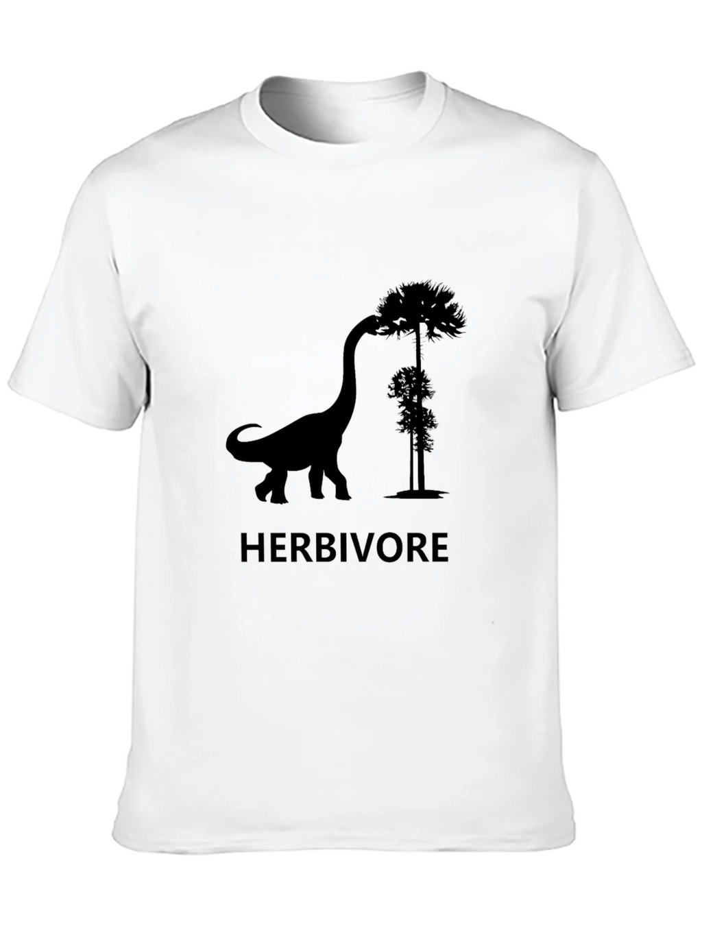Herbivore Dinosaur T-Shirt - Black Graphic Tee