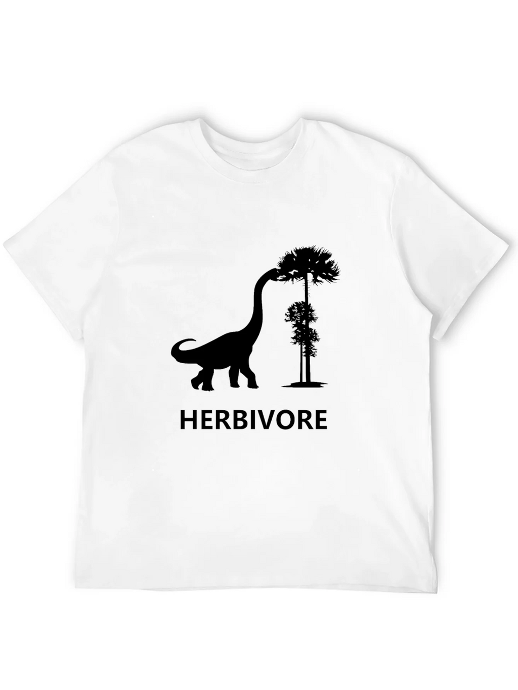 Herbivore Dinosaur T-Shirt - Black Graphic Tee