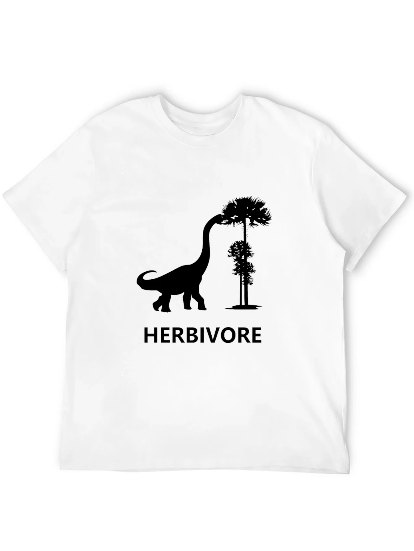 Herbivore Dinosaur T-Shirt - Black Graphic Tee