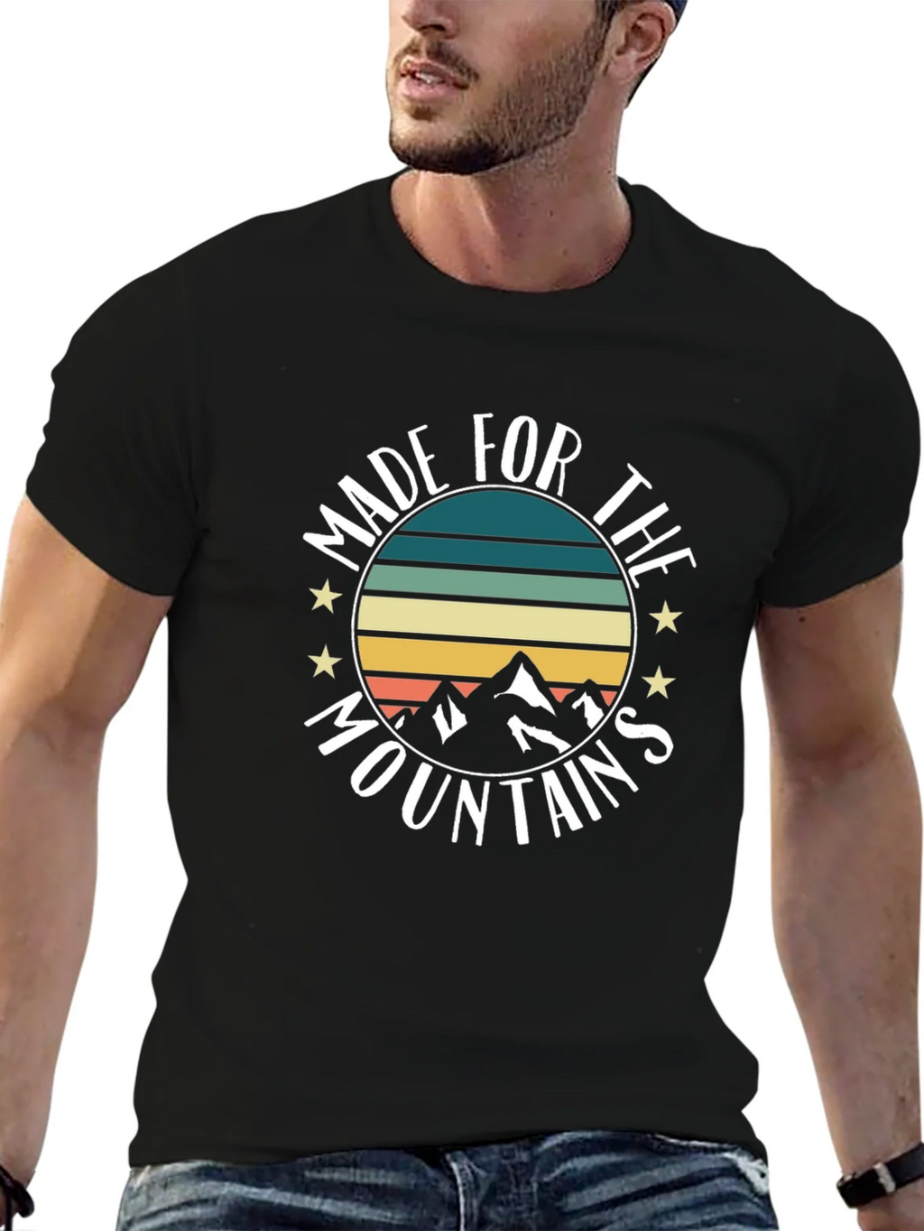 Made for the Mountains Graphic Tee - Black