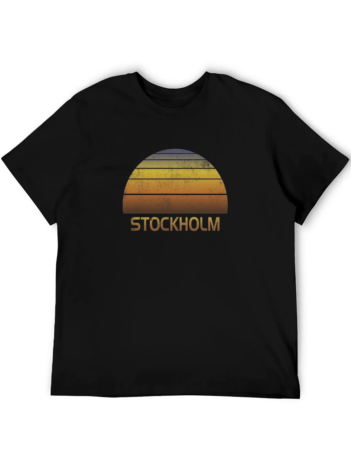 Stockholm Sunset Graphic Tee - Retro Style T-Shirt