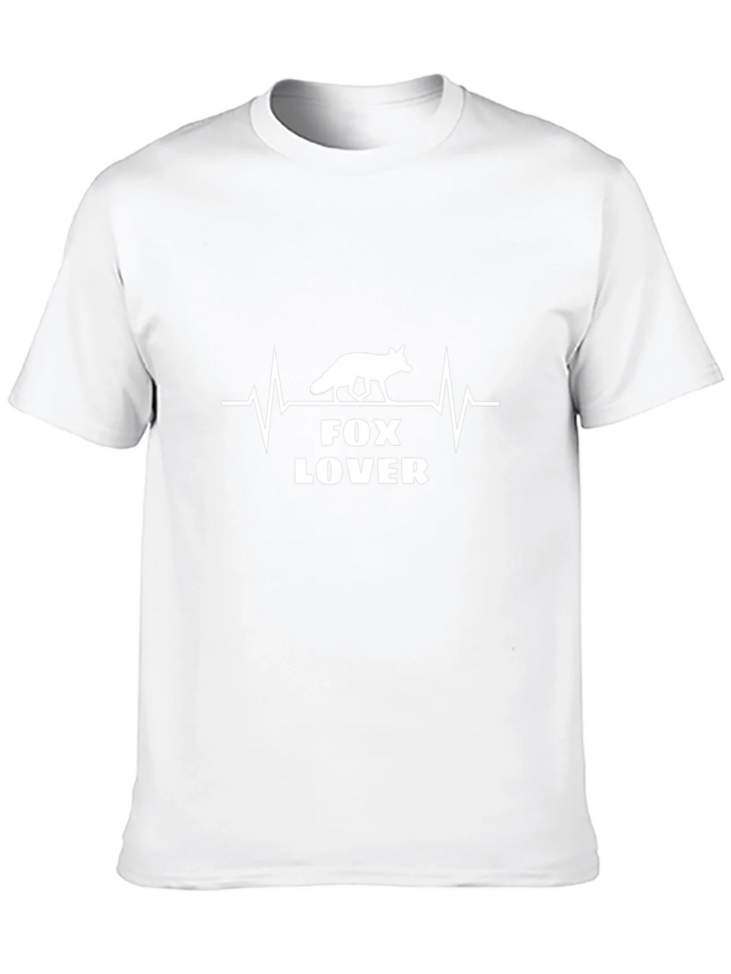 Fox Lover Heartbeat Graphic Tee - Soft Cotton Blend