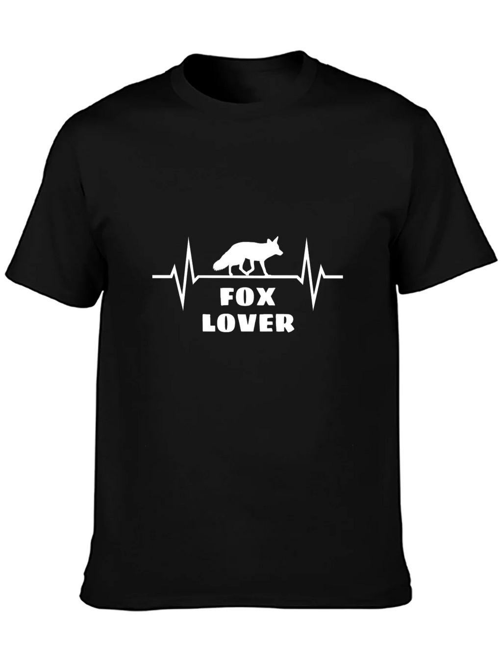 Fox Lover Heartbeat Graphic Tee - Soft Cotton Blend