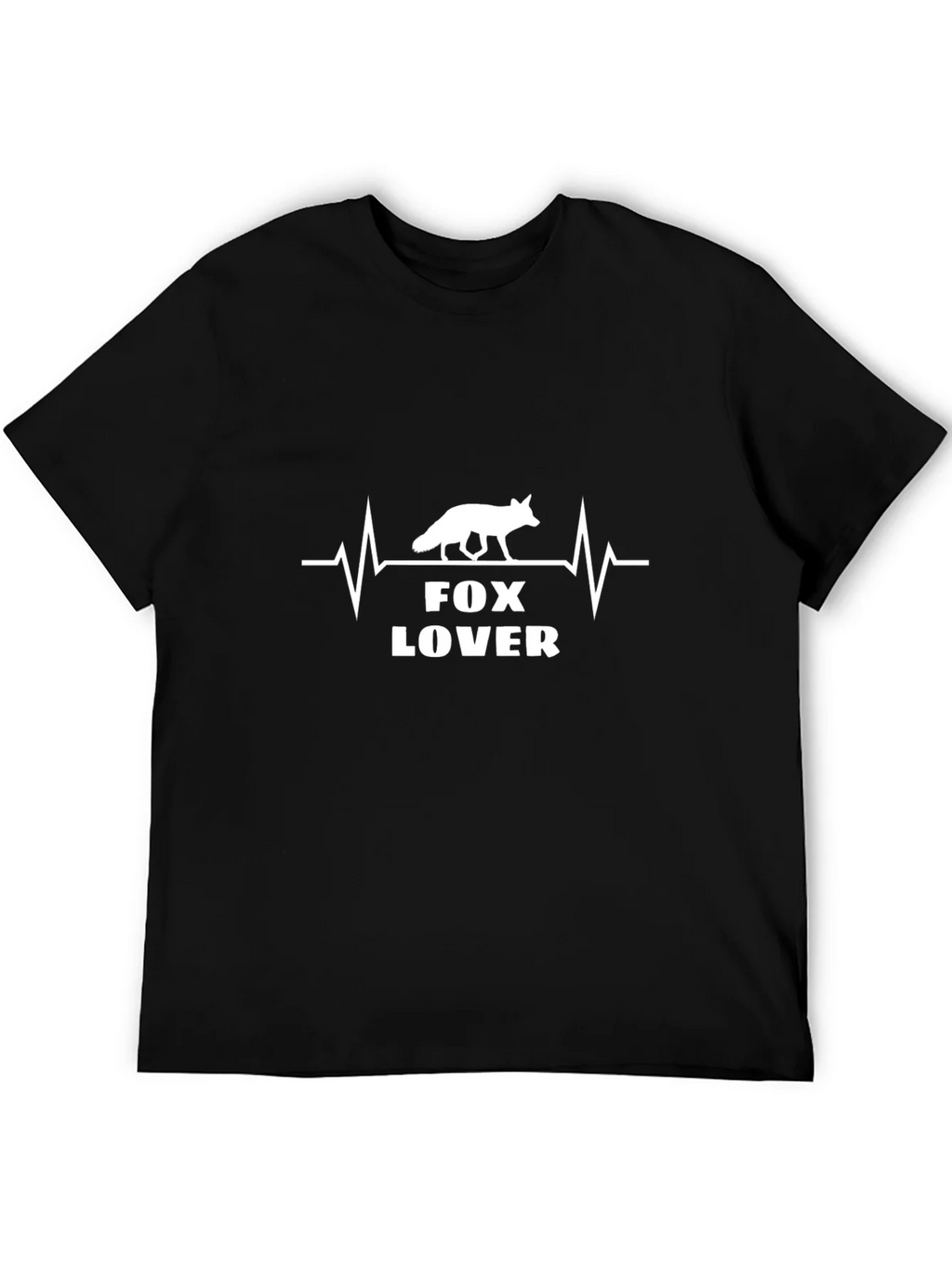 Fox Lover Heartbeat Graphic Tee - Soft Cotton Blend