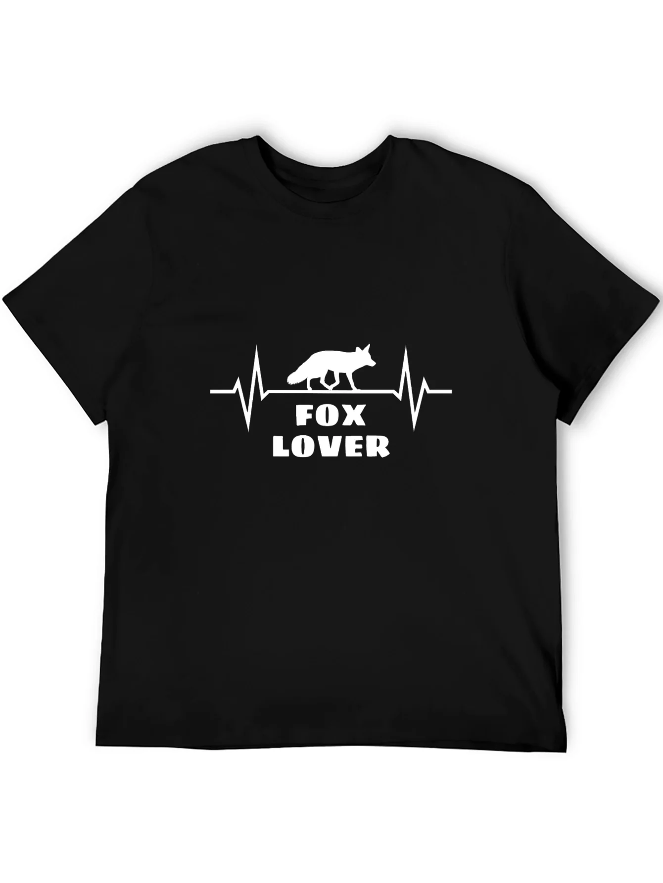Fox Lover Heartbeat Graphic Tee - Soft Cotton Blend