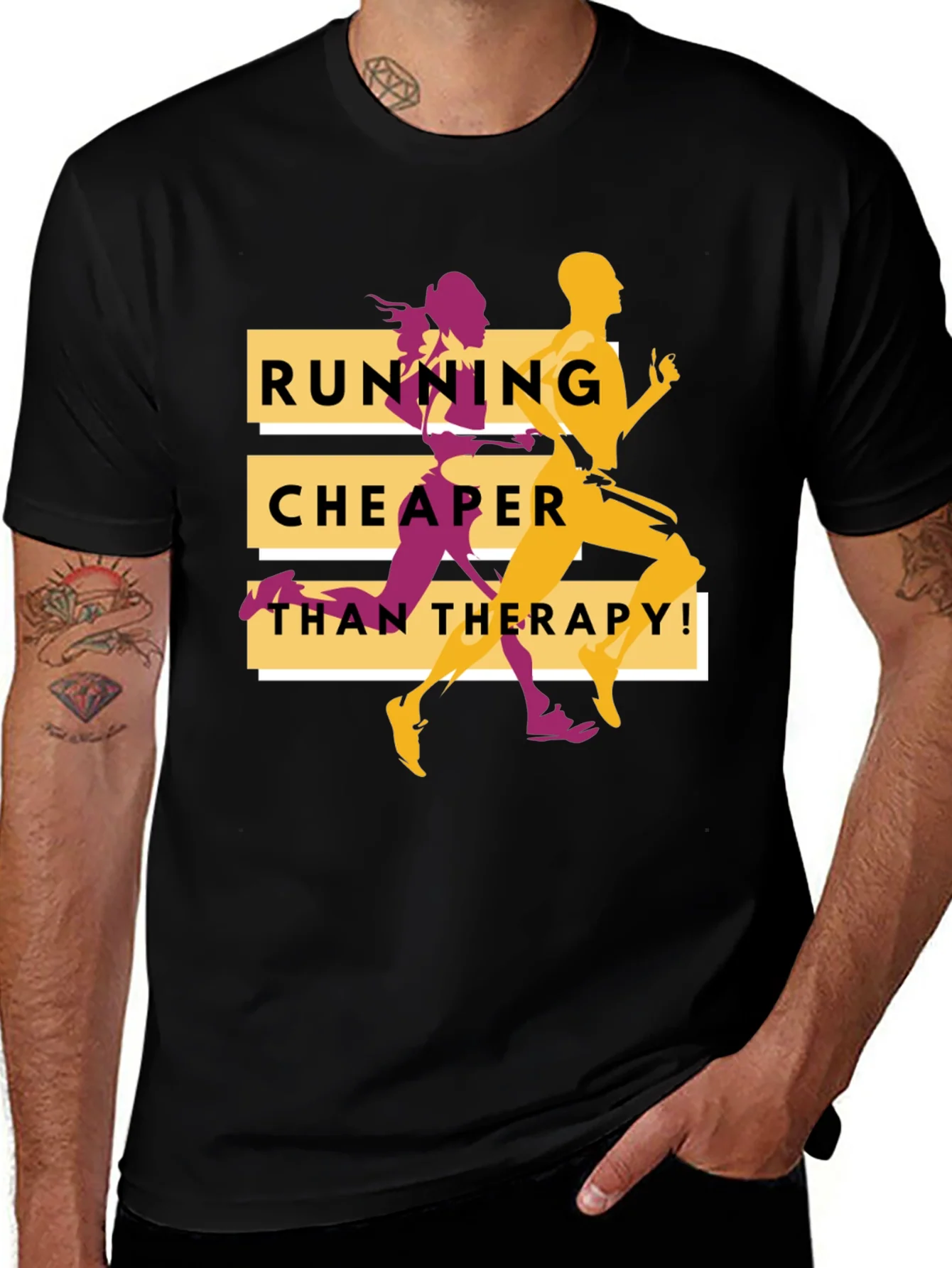Running Cheaper Than Therapy Graphic Tee
