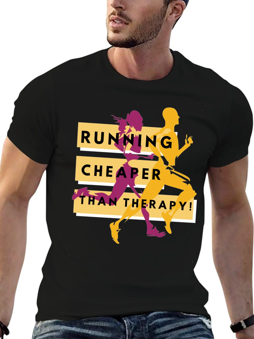 Running Cheaper Than Therapy Graphic Tee
