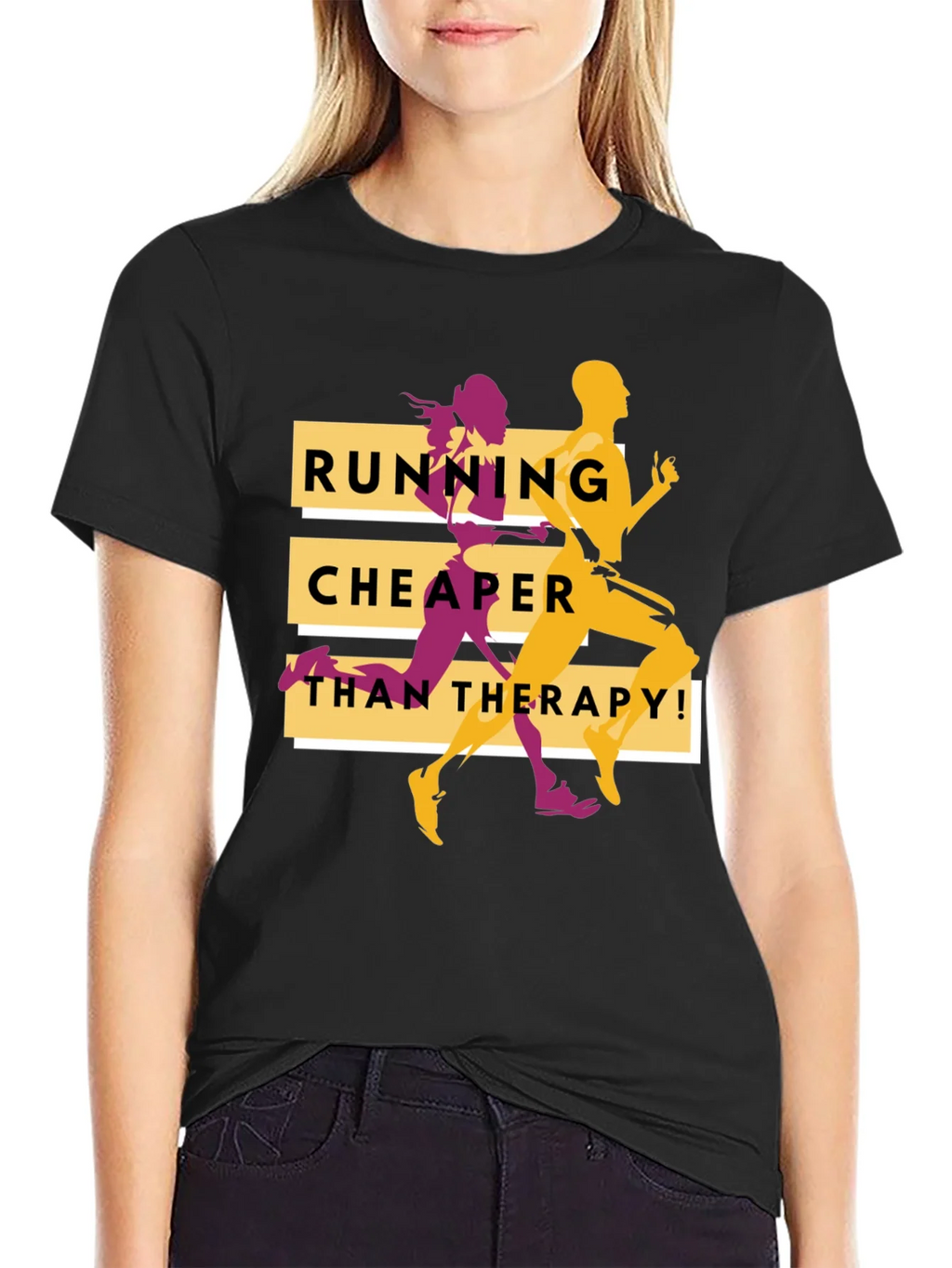 Running Cheaper Than Therapy Graphic Tee