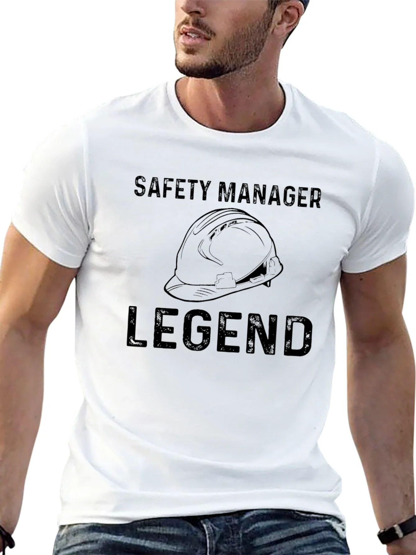 Safety Manager Legend T-Shirt - Hard Hat Graphic Tee