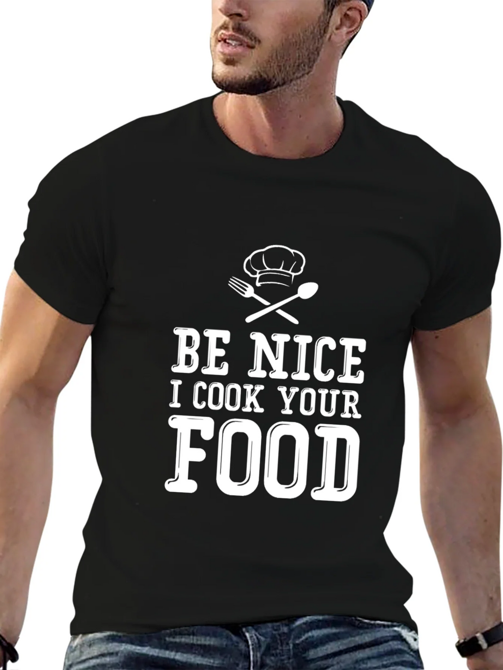 Be Nice I Cook Your Food Funny Chef T-Shirt