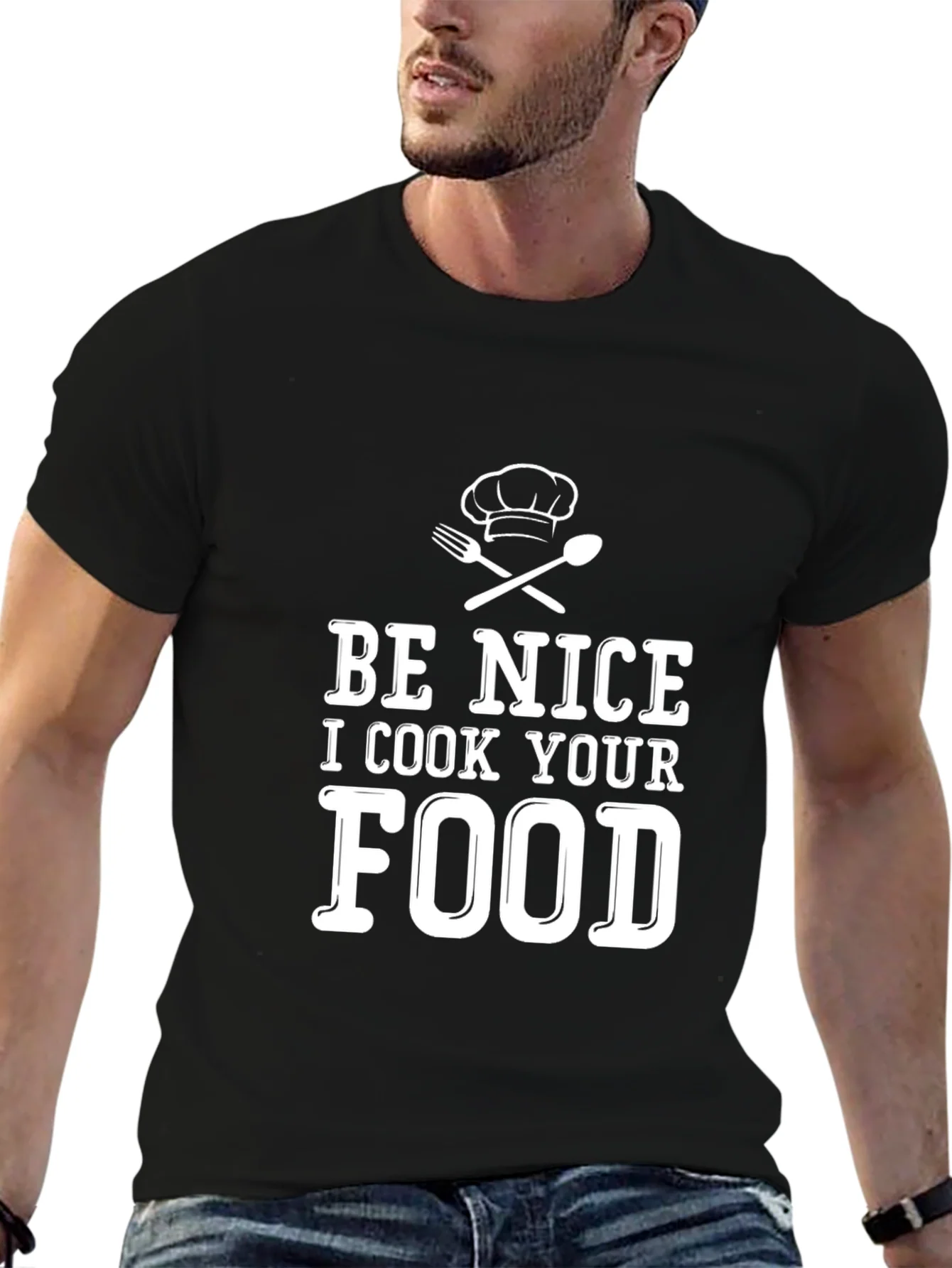 Be Nice I Cook Your Food Funny Chef T-Shirt