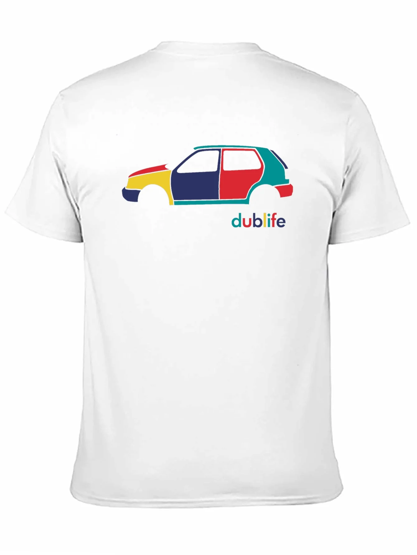 Dublife Car Graphic Tee - Mens Black Cotton T-Shirt