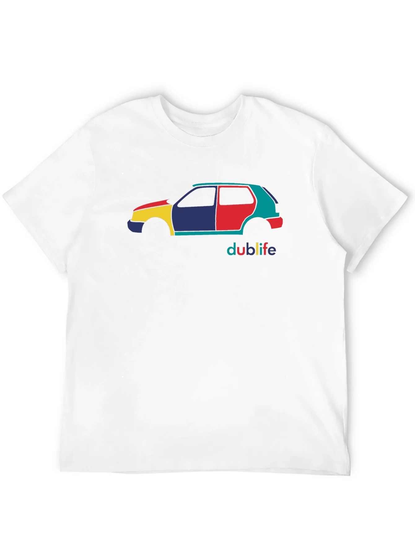 Dublife Car Graphic Tee - Mens Black Cotton T-Shirt