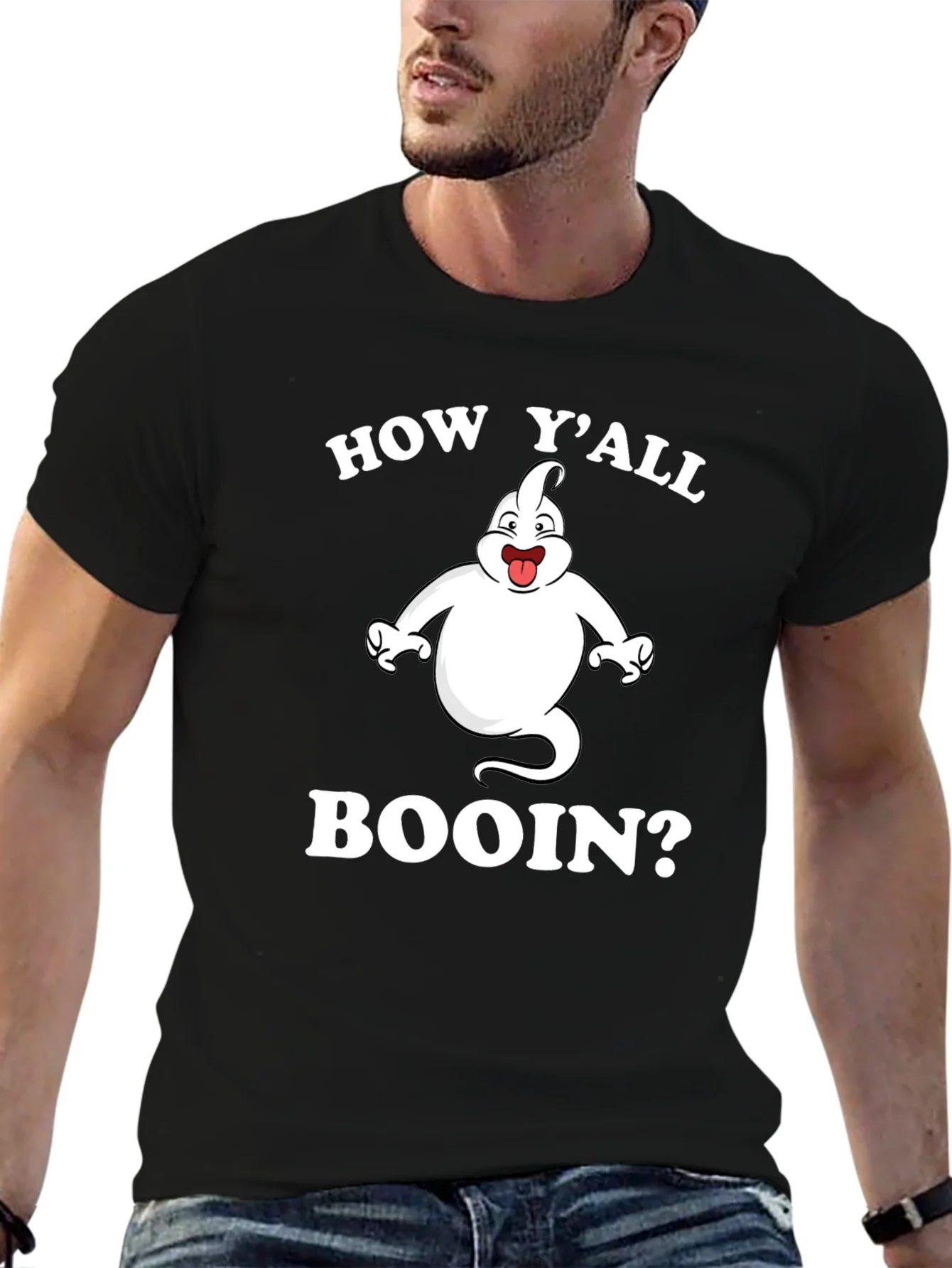 Halloween Ghost Booin T-Shirt