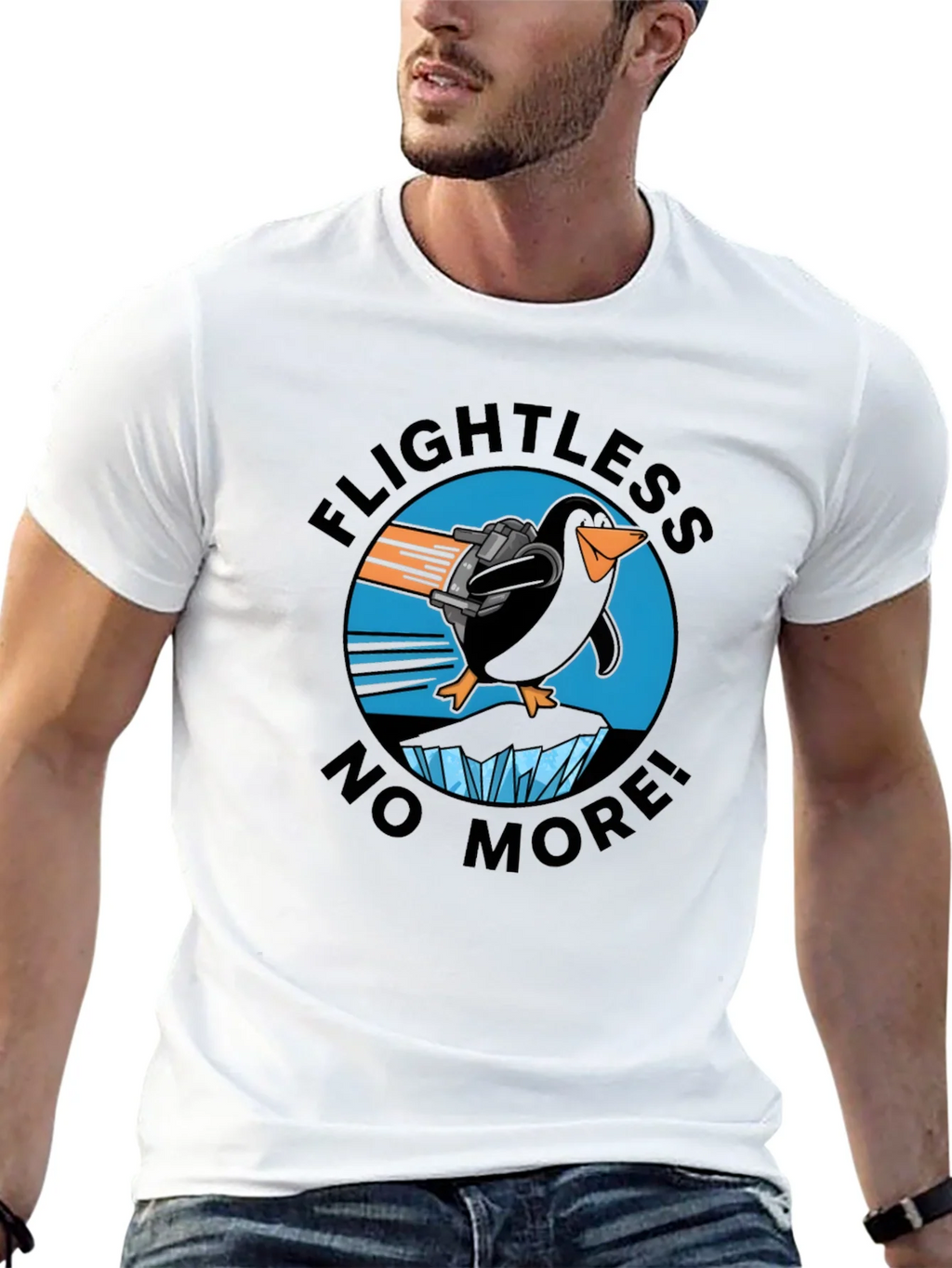 Flightless No More Penguin T-Shirt