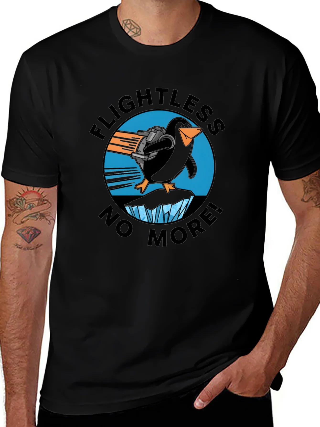 Flightless No More Penguin T-Shirt