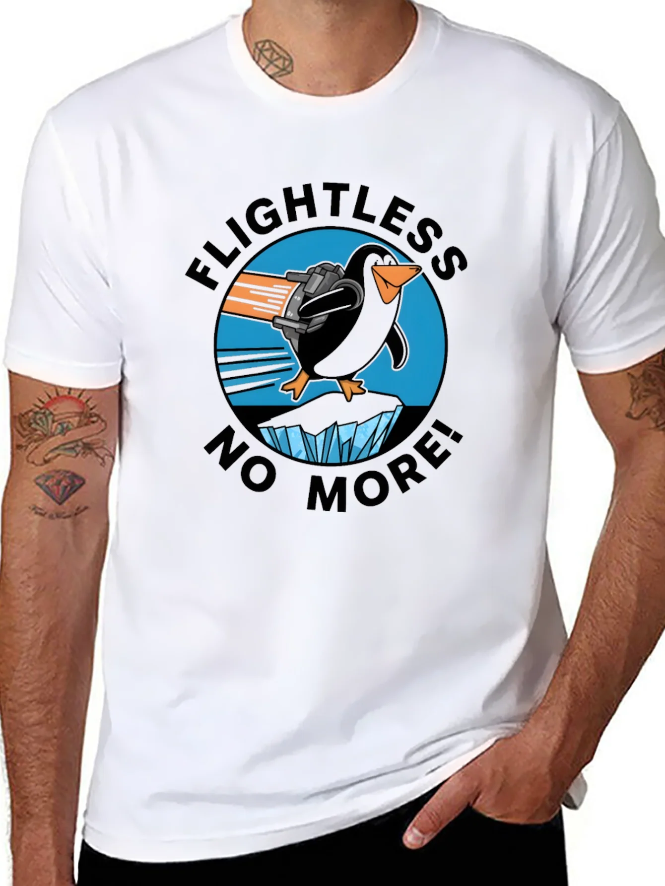 Flightless No More Penguin T-Shirt