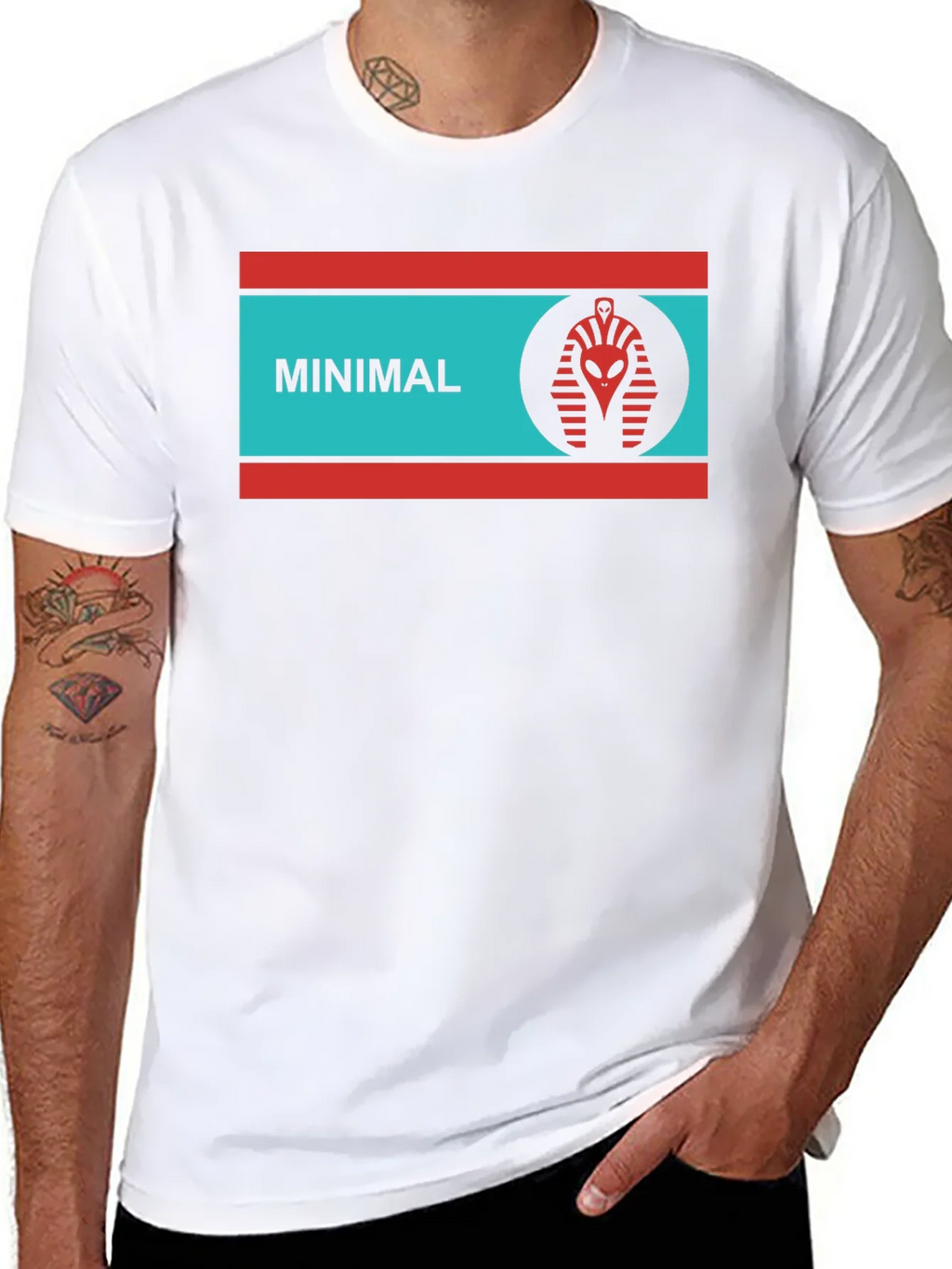 Minimalist Alien Pharaoh T-Shirt