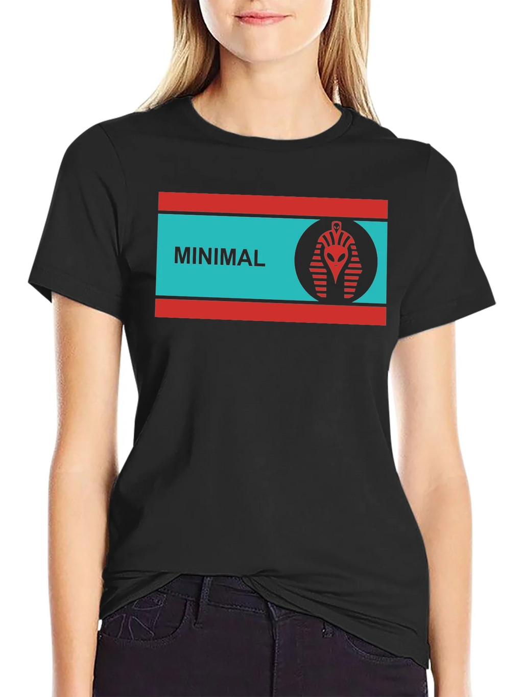 Minimalist Alien Pharaoh T-Shirt