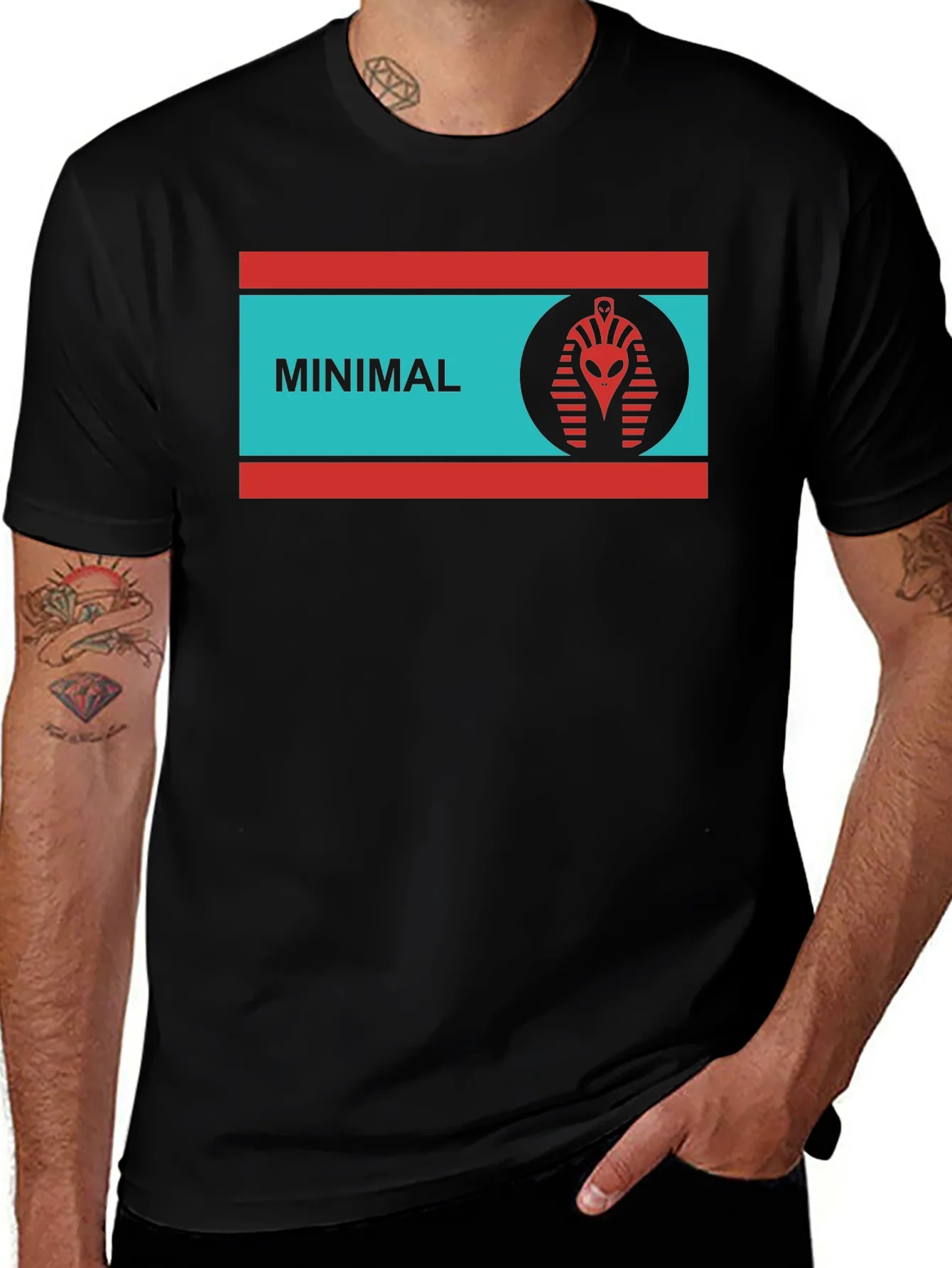 Minimalist Alien Pharaoh T-Shirt