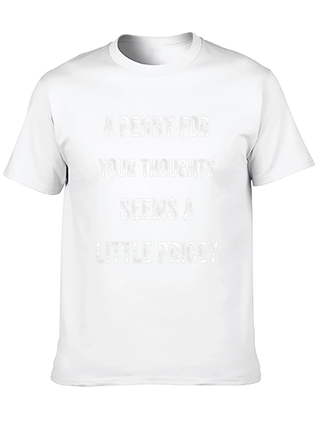 A Penny For Your Thoughts Mens Black T-Shirt