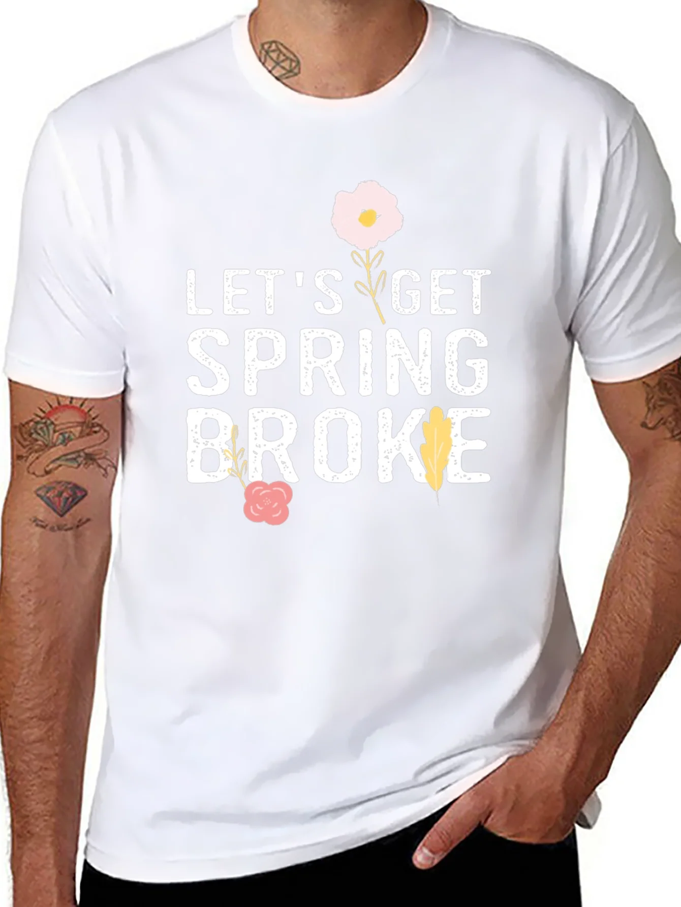 Lets Get Spring Broke Black T-Shirt