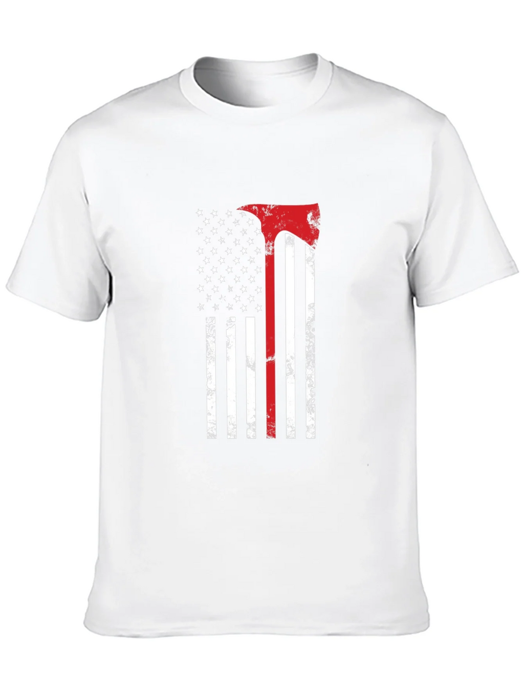 American Flag Firefighter Axe T-Shirt