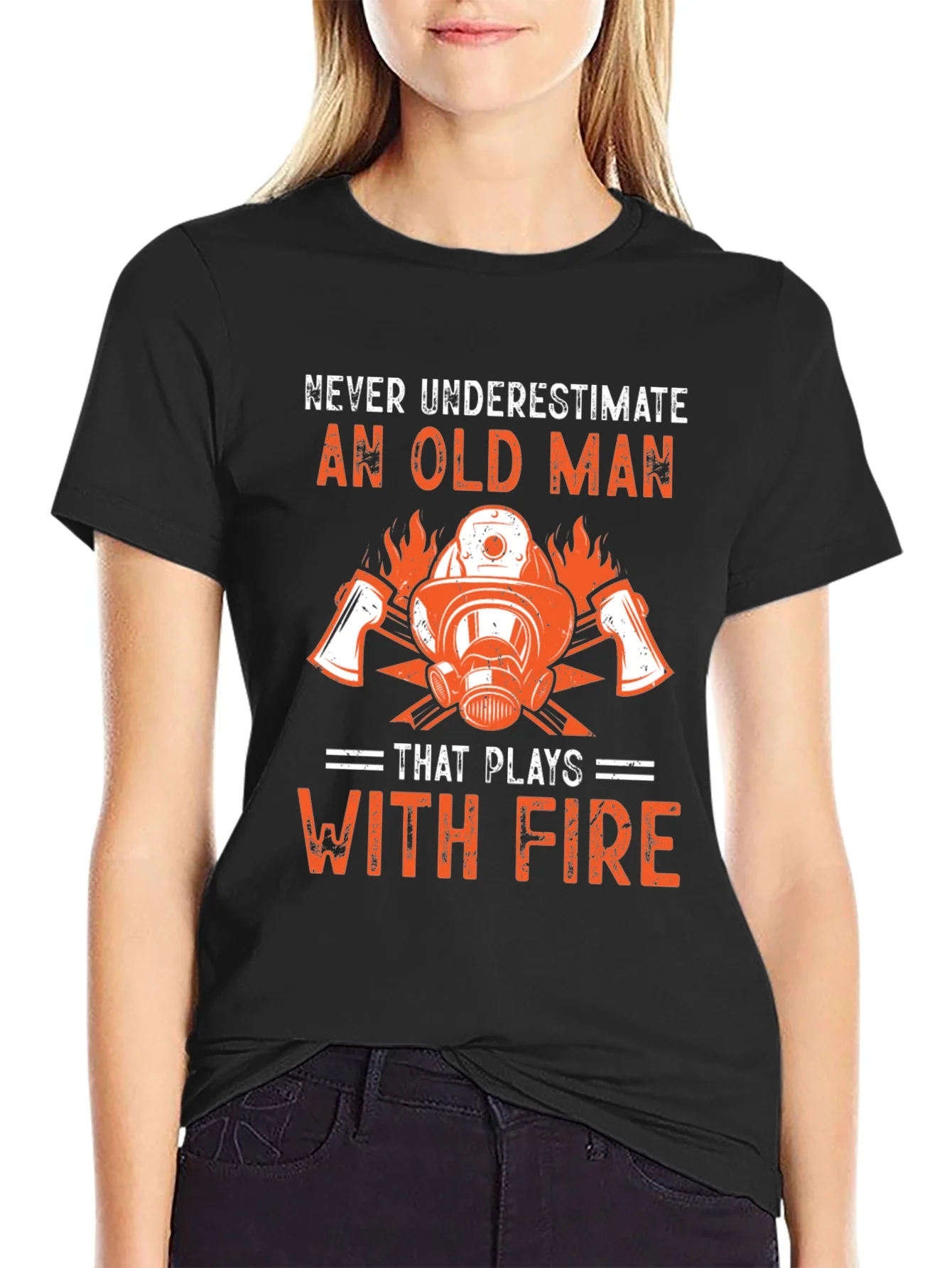 Firefighter Old Man T-Shirt