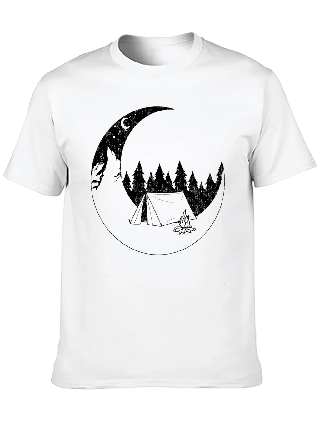 Camping Moon Graphic Tee - Adventure Awaits!