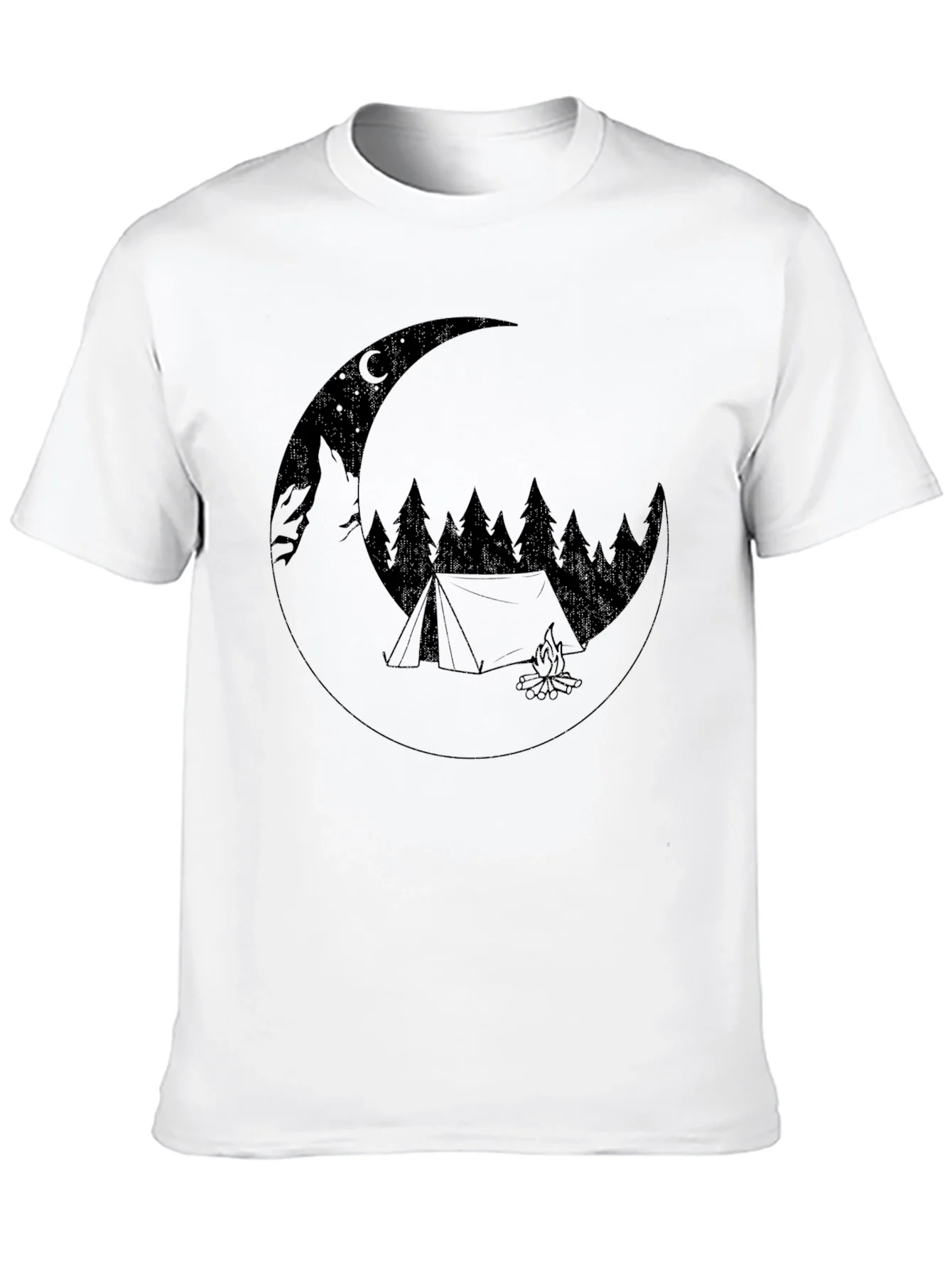 Camping Moon Graphic Tee - Adventure Awaits!
