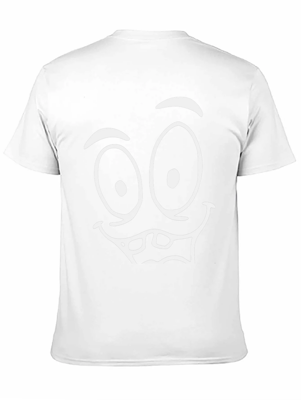 Funny Face Graphic Tee - Black Cotton T-Shirt