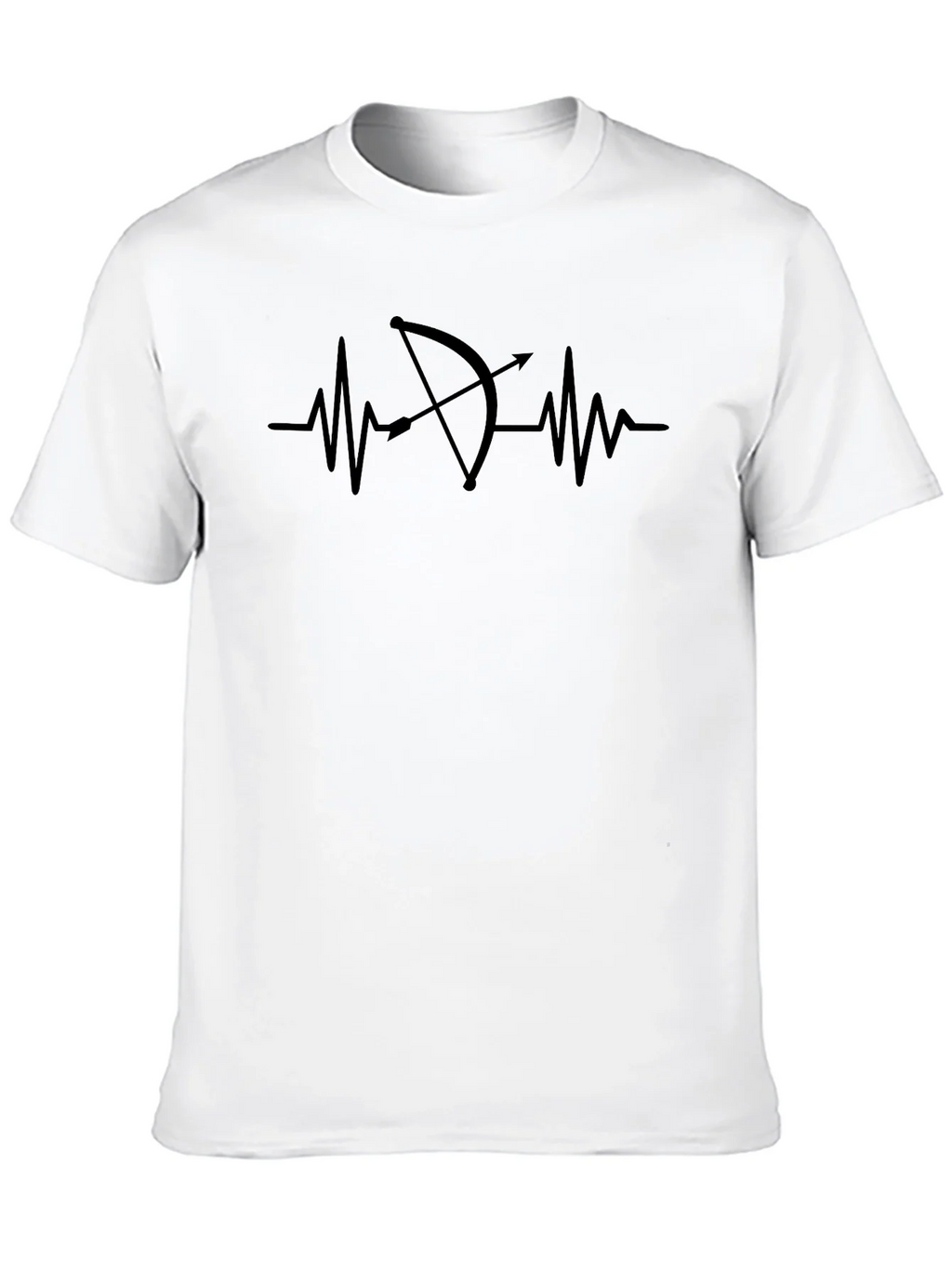 Archery Heartbeat T-Shirt - Black