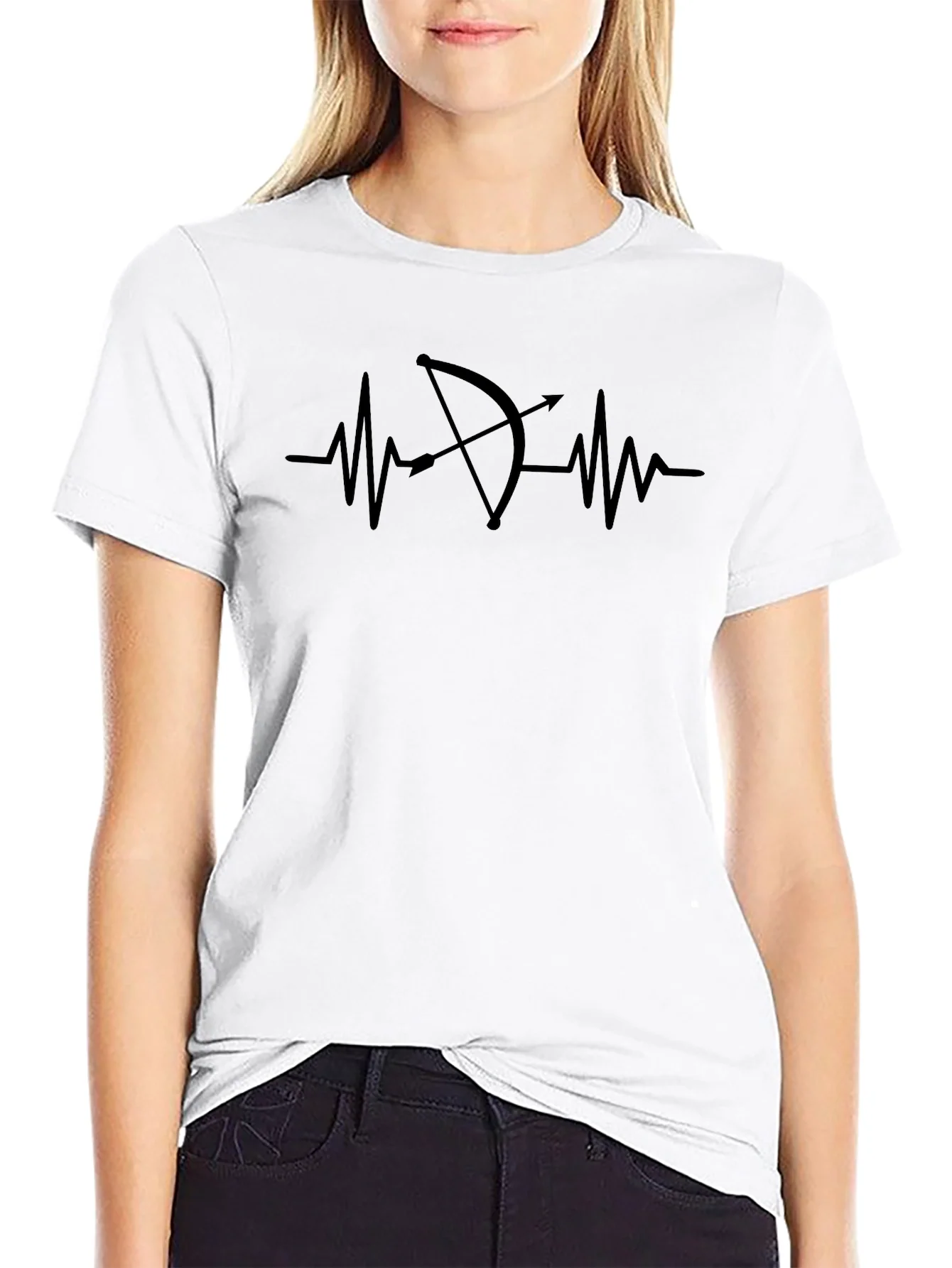 Archery Heartbeat T-Shirt - Black