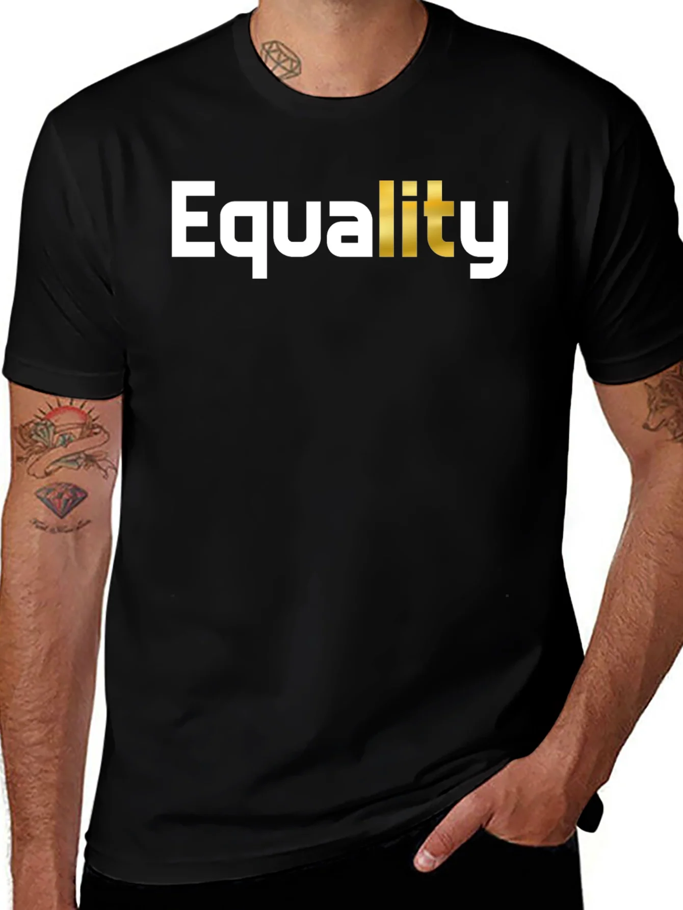 Equality Graphic T-Shirt - Black