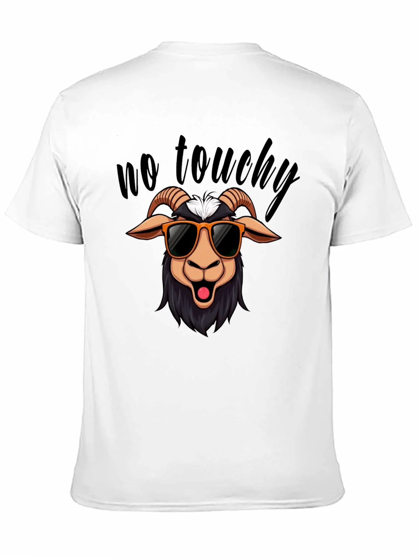 No Touchy Goat T-Shirt - Funny Graphic Tee