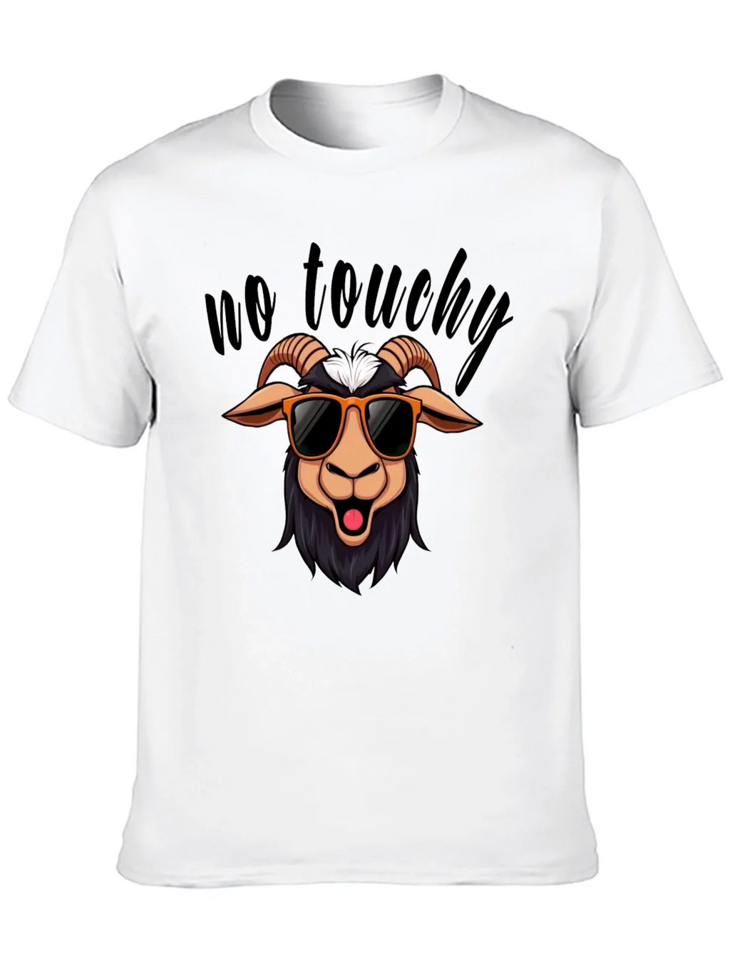 No Touchy Goat T-Shirt - Funny Graphic Tee