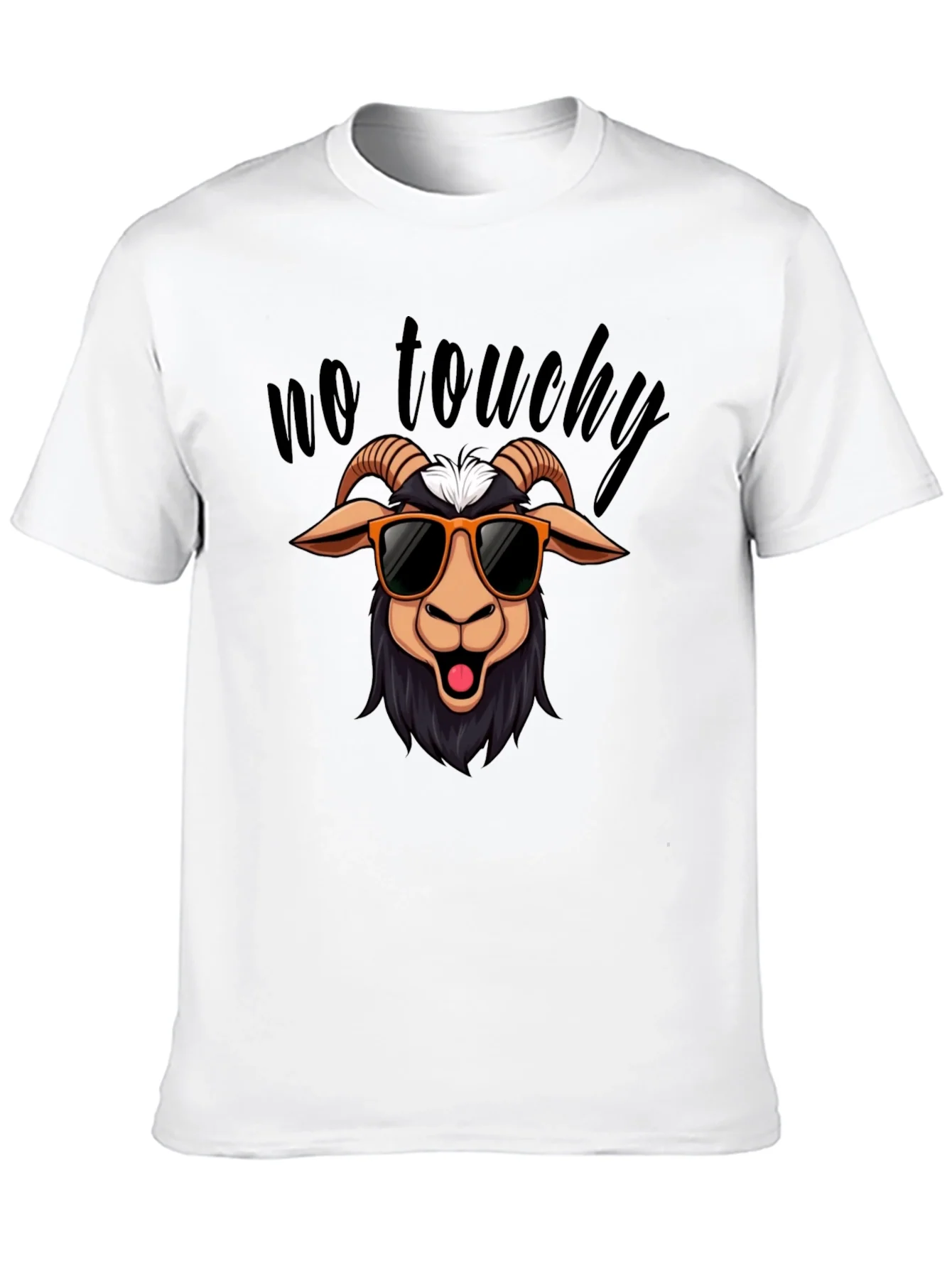 No Touchy Goat T-Shirt - Funny Graphic Tee