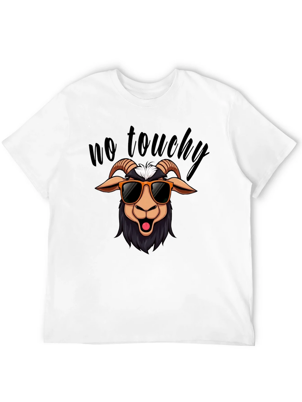 No Touchy Goat T-Shirt - Funny Graphic Tee