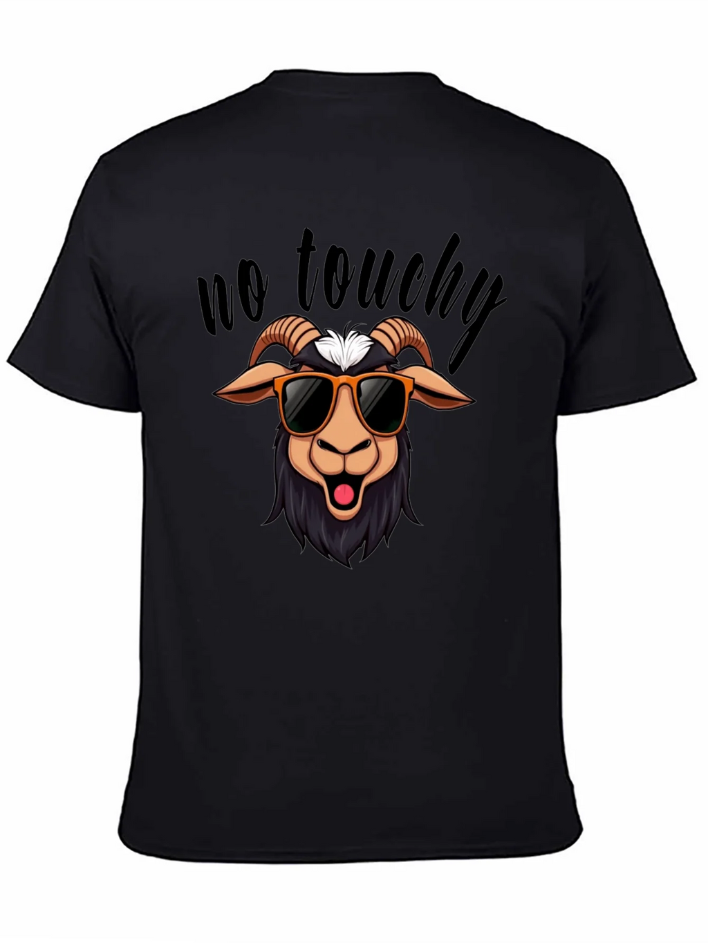 No Touchy Goat T-Shirt - Funny Graphic Tee
