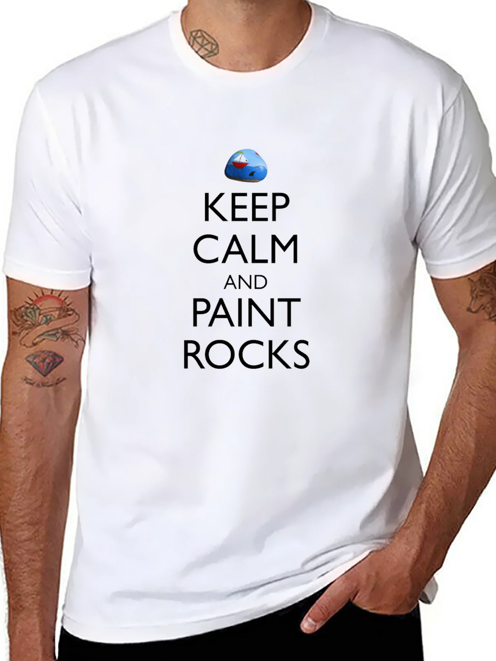 Keep Calm & Paint Rocks Graphic Tee