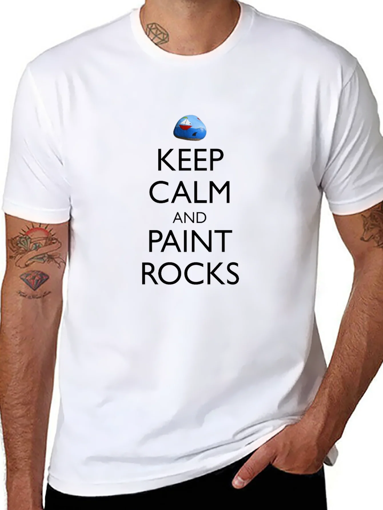Keep Calm & Paint Rocks Graphic Tee